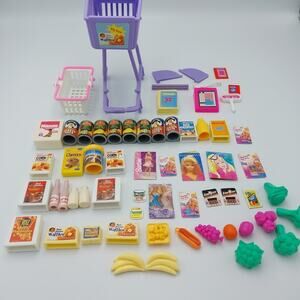 Vintage 80's 90's Barbie Doll Mini‎ Play Food Huge Lot